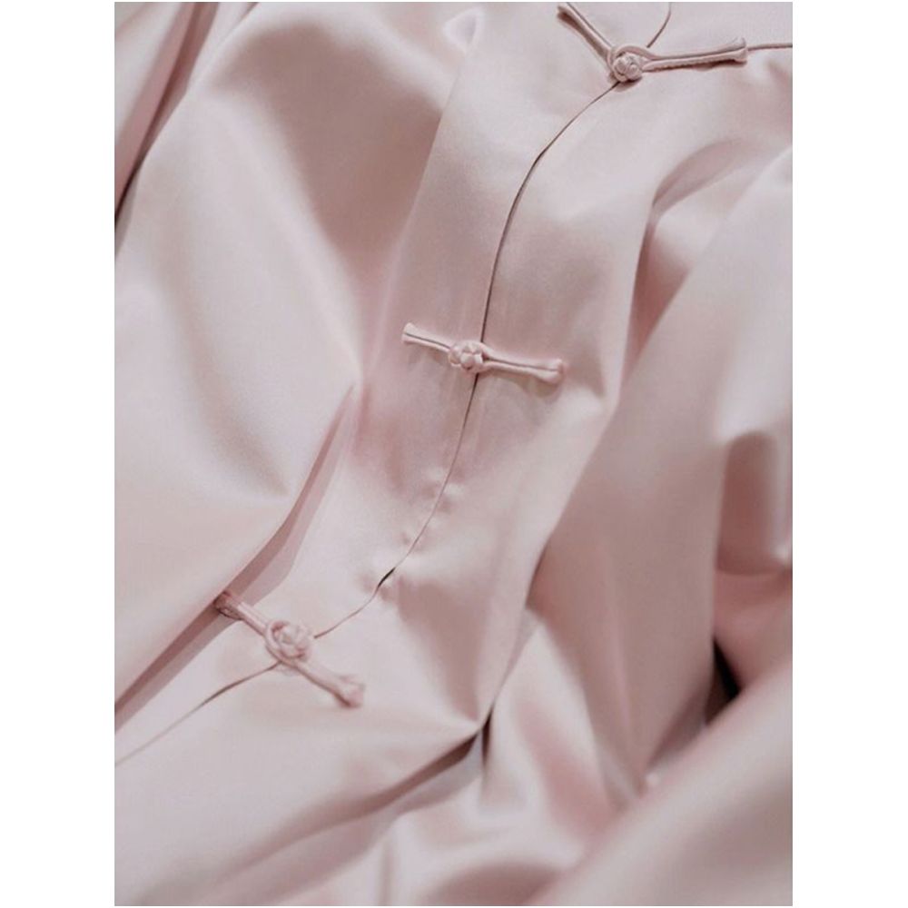 New Chinese retro improved buttoned shirt 2025 autumn and winter new chiffon niche design embroidered Tang suit top image 3