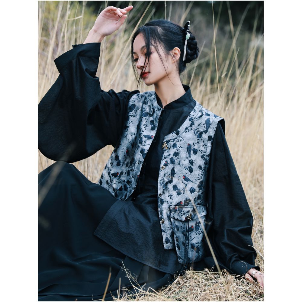 Da Qinglong returns to the new Chinese style shirt with Hu sleeves and Chinese style women s clothing 2025 new top shirt and small shirt image 8