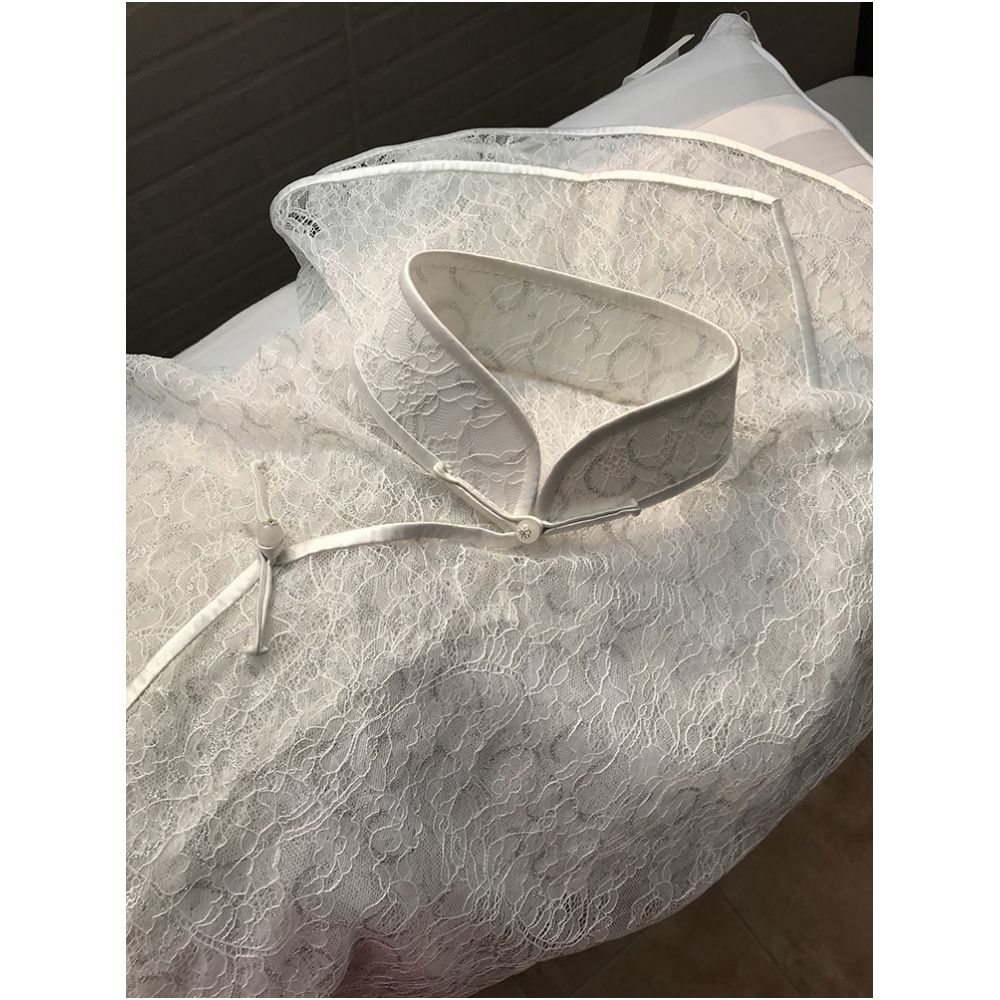 Cicidream Traditional workshop lace meets hand sewn cheongsam white dress image 0