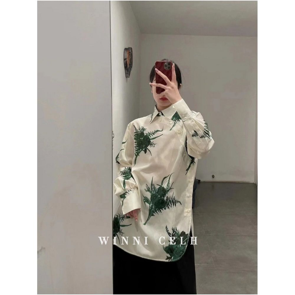 WINNI CELH new Chinese style niche designer Chinese style silk cheongsam diagonal button shirt dress image 21