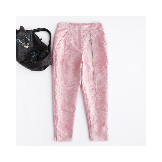 Asaya496 - Offline blood loss price CPP154 Chinese style retro casual pants women s Chinese style long pants versatile daily retro