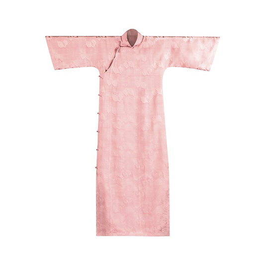 Asaya441 - Mirror Flower Yao Spring and Summer Chinese Republican Style Student Youth Style Girl Daily Loose Inverted Big Sleeve Cheongsam Ancient Method
