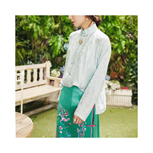 Asaya289 - Town Store Baby PCY961 Long Sleeve Hanfu Bottom Shirt Spring and Autumn