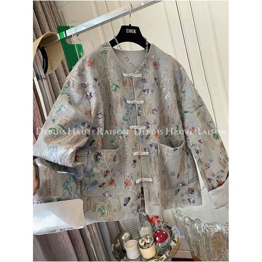 ASAYA4860 – Oriental Bloom Embroidered Jacket 🌸✨