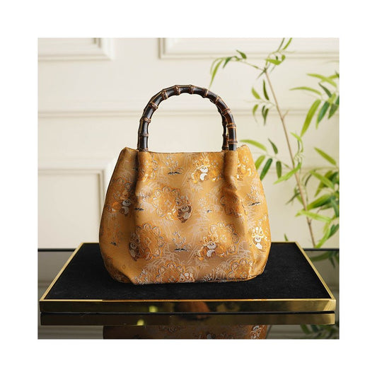 ASAYA4913 – Heritage Silk Bamboo Bag 🐼🎋