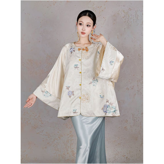 ASAYA4917 – Wanxiang Jade Embroidered Top🌸✨