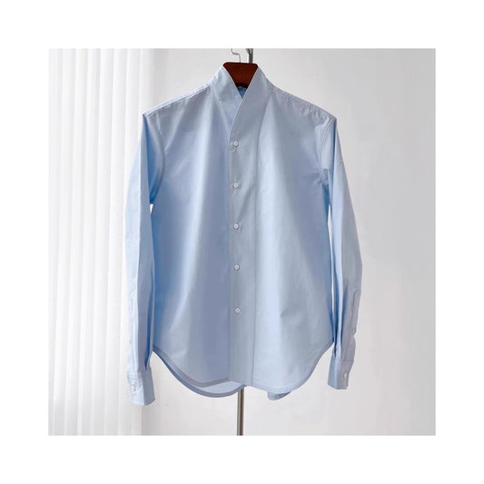 ASAYA4927 – Skyfold Mandarin Collar Shirt 💙🌤️