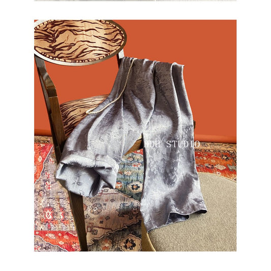 ASAYA4931 – Silk Whisper Jacquard Pants 🌙✨