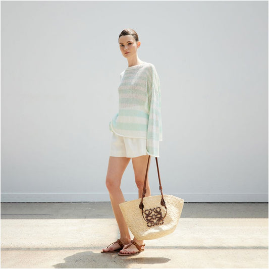 ASAYA4946 – Cloudline Pastel Knit Pullover ☁️🍃