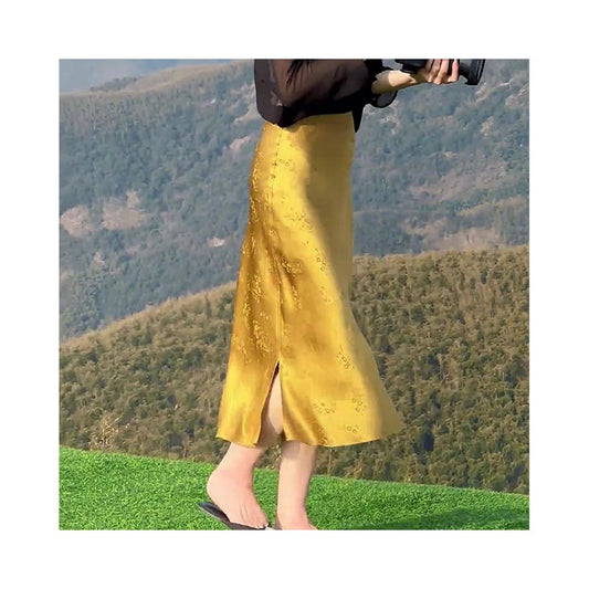 ASAYA4955 – Aurelia Satin Midi Skirt ☀️🌾