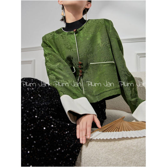 ASAYA4999 – Emerald Dynasty Jacket 💚✨
