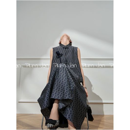 ASAYA5005 – Midnight Loom Jacquard Set 🌙🖤
