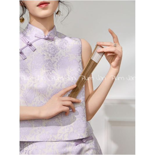 ASAYA5009 – Lilac Reverie Jacquard Set 💜✨