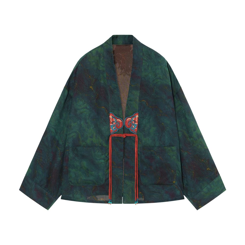 ASAYA5039 – Silk Brocade Butterfly Knot Jacket 🦋💮