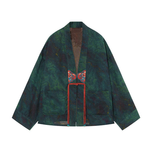 ASAYA5039 – Silk Brocade Butterfly Knot Jacket 🦋💮