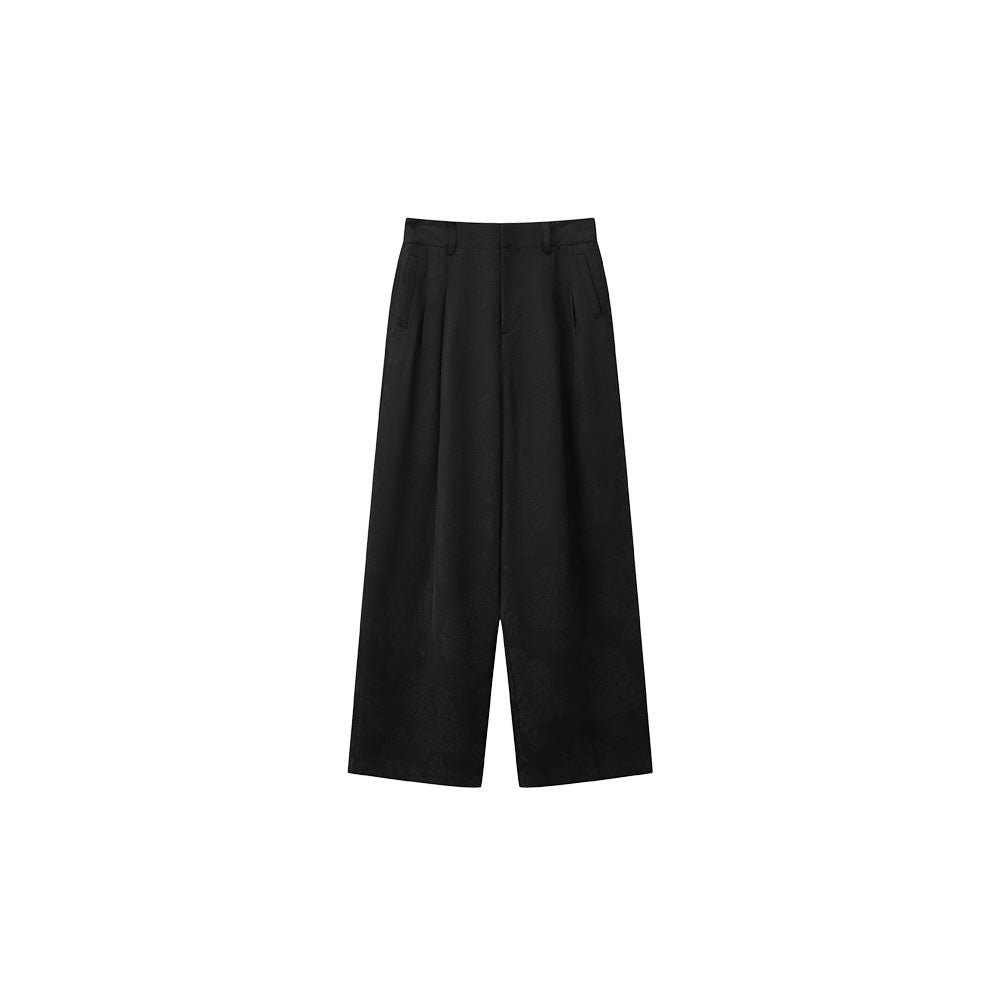 Pusu New Chinese Spring and Autumn Set Women s High end Chinese Style Coat Wide Leg Pants Vest Retro Style Three piece Set image 6