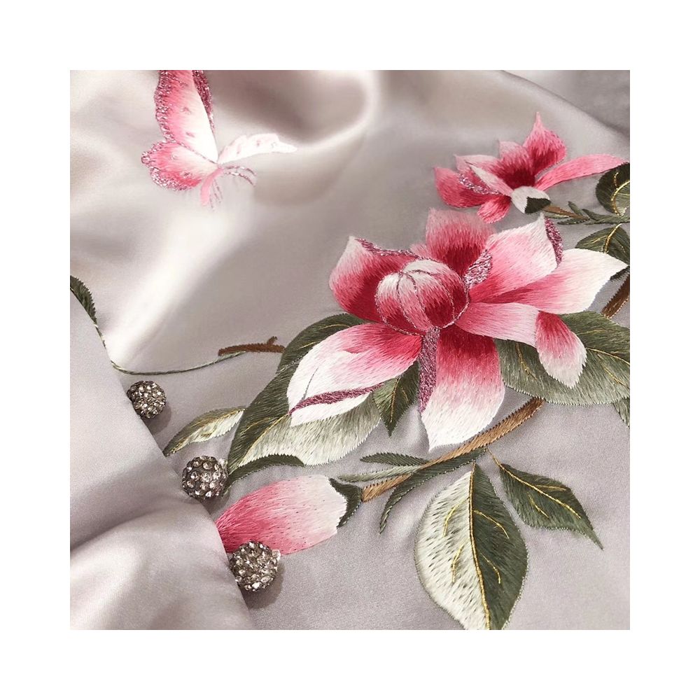 ASAYA5048 – Celeste Magnolia Silk Scarf 🕊️💚
