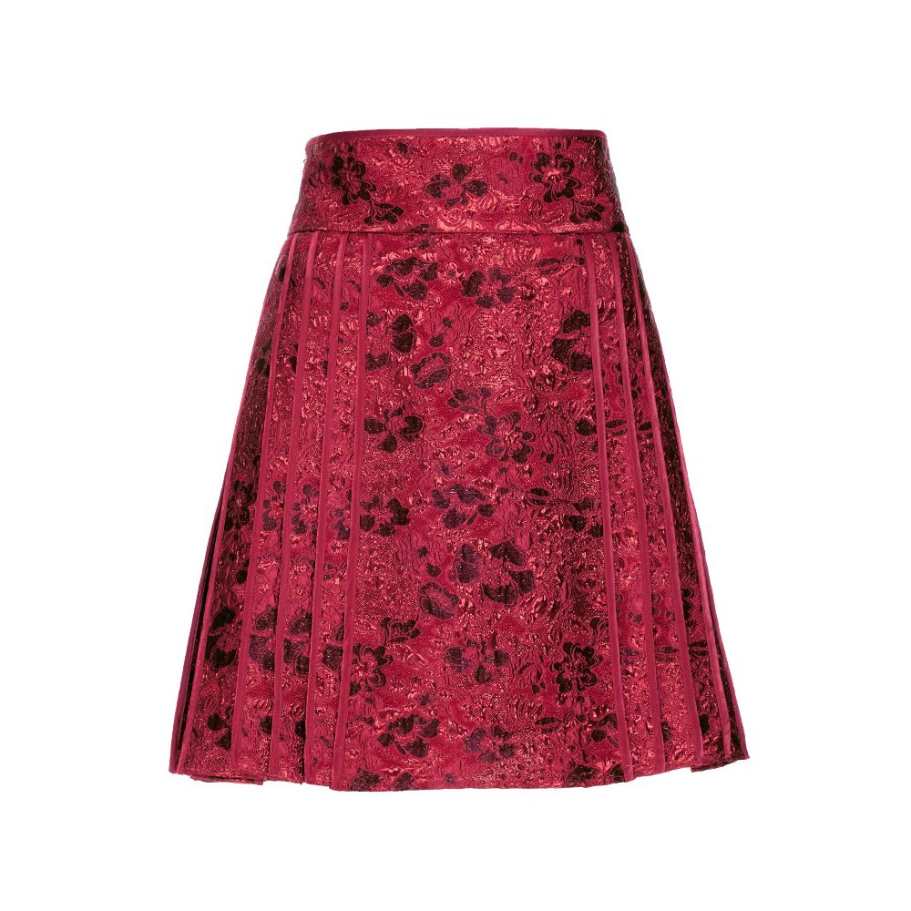 Hua Mu Shen Xin Chinese style red half skirt Chinese style jacquard half skirt new A line short skirt improved Ming style horse face skirt image 8