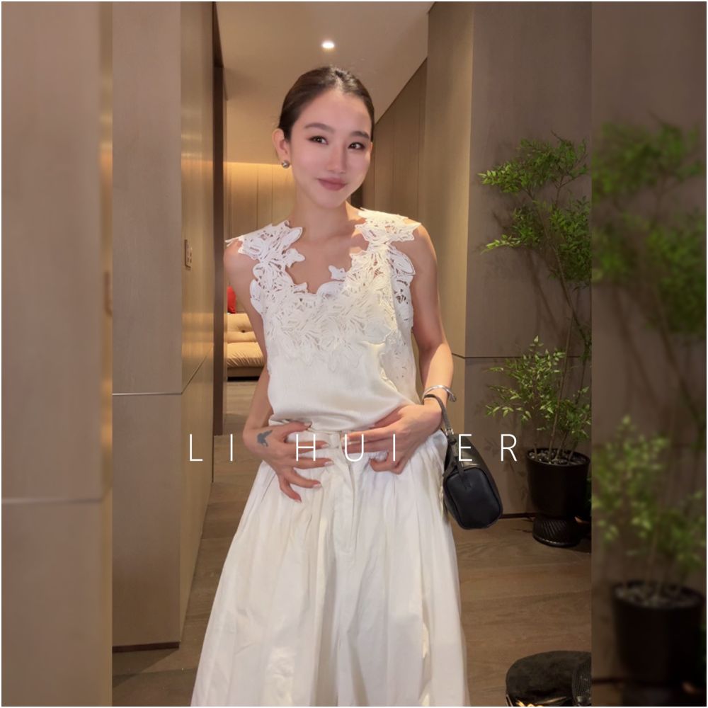LiHuiEr Li Huier Summer Mint Super beautiful sleeveless tops for women summer outdoor wear camisole inner wear image 4