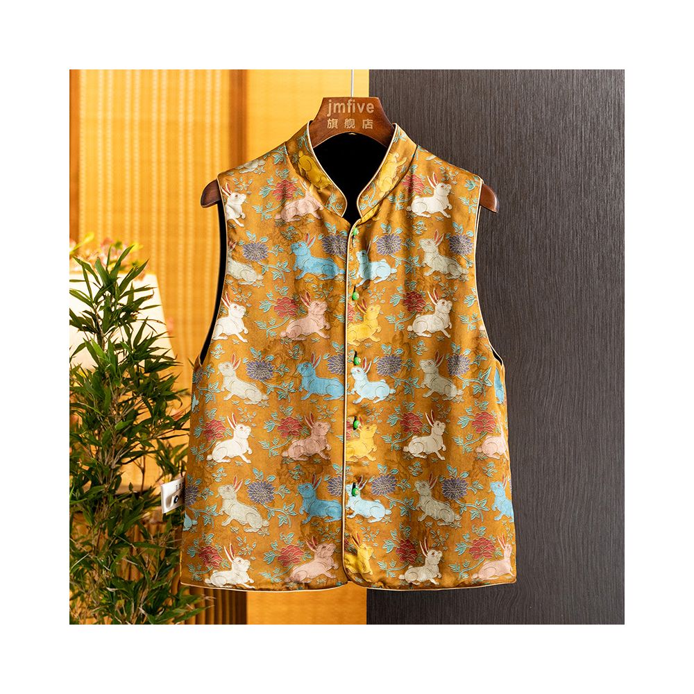 New Chinese style silk velvet double sided versatile fashionable vest for women in autumn 2025 elegant and stylish vest image 3