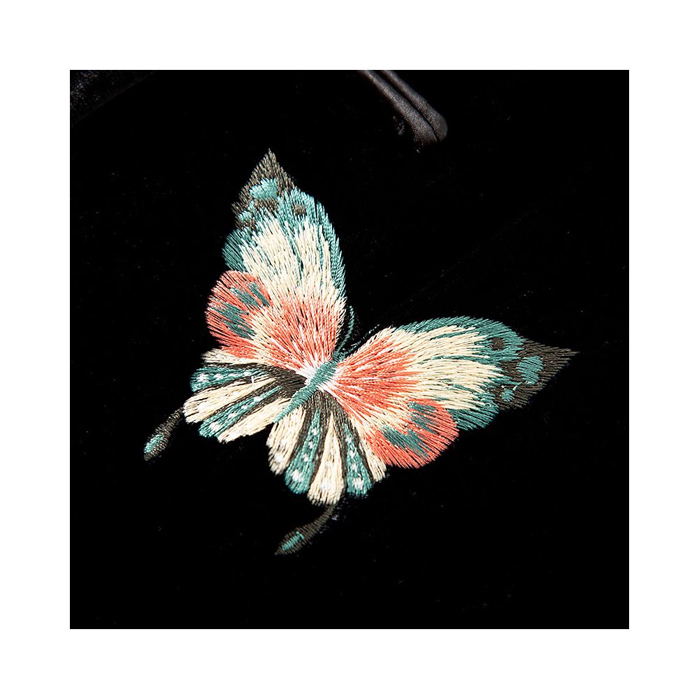 New Chinese style silk embroidered butterfly elegant coat for women in autumn 2025 fashionable retro long sleeved top image 4