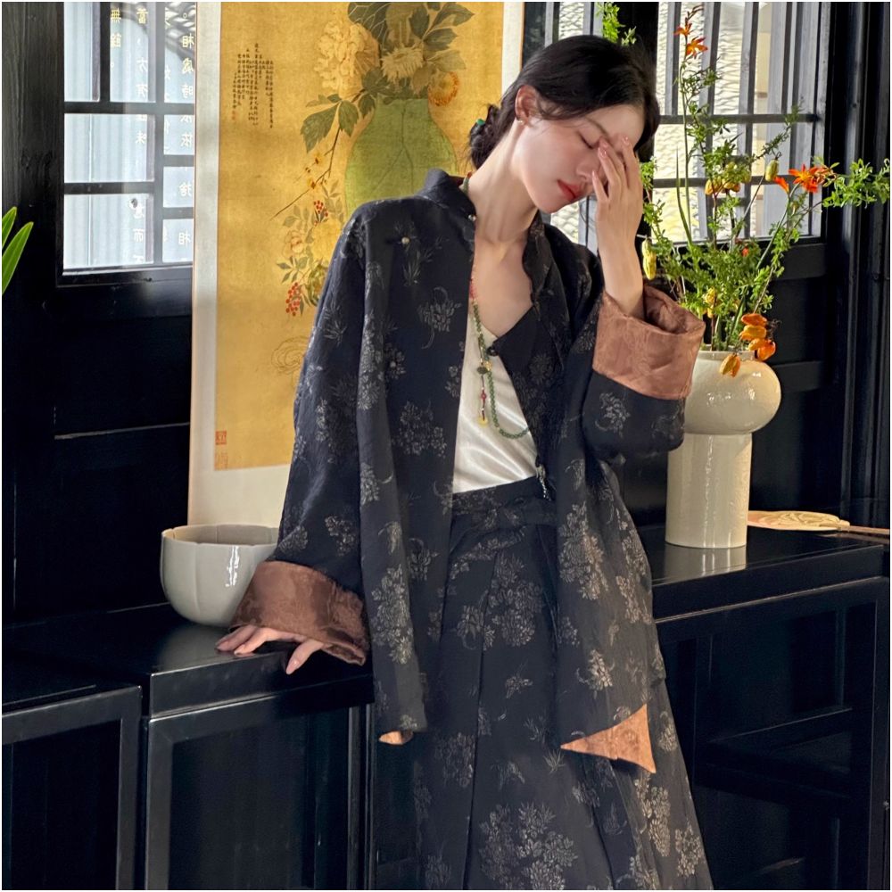 ASAYA5099 – Song Dynasty Reversible Silk Set 🖤🍂