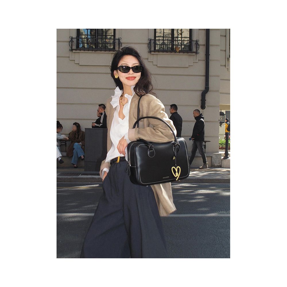 X Rose French style sophisticated shirt with ruffled trim new high end luxurious and fashionable base layer top for women image 3