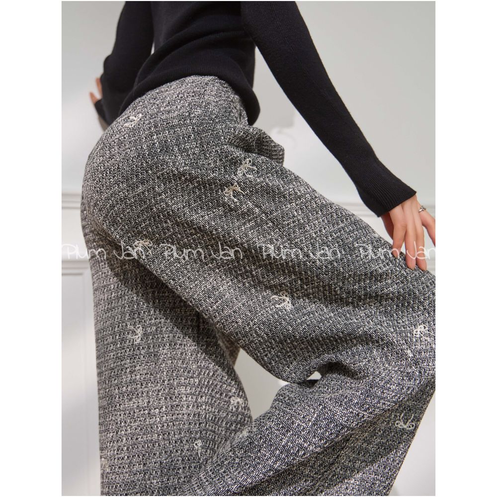 Plum Jan Loose fitting relaxed style dark gray wide leg pants new autumn winter 2025 style this year s hottest trend image 4