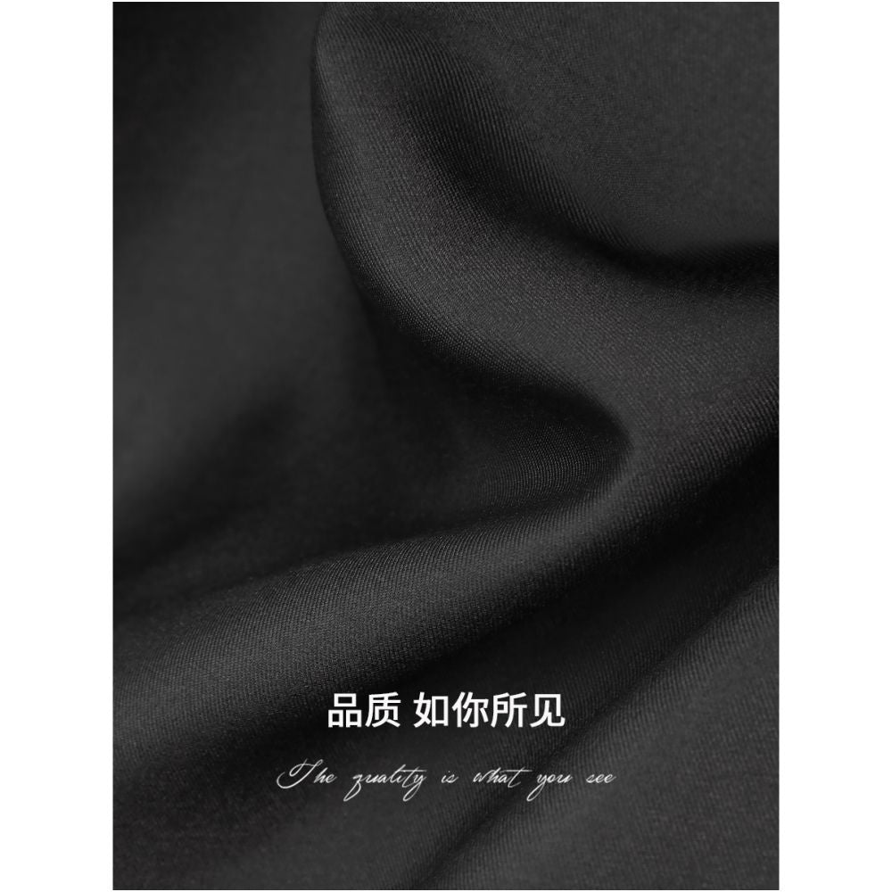 3 items for 50 off COCOBELLA Women s Black Work Trousers Silky Texture Loose Fit Cigarette Pants PA547 image 5