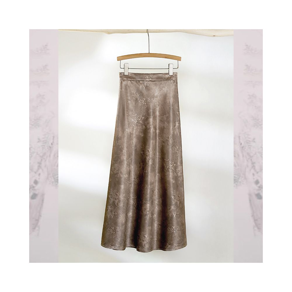 Xi Ran Chinese style national style half skirt high waisted fishtail skirt women s 2025 spring and summer new style retro long skirt image 1