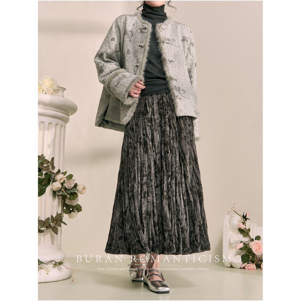 2025 Spring this year s popular hot outerwear hairy top high end fashion super beautiful new Chinese style Tang suit image 4