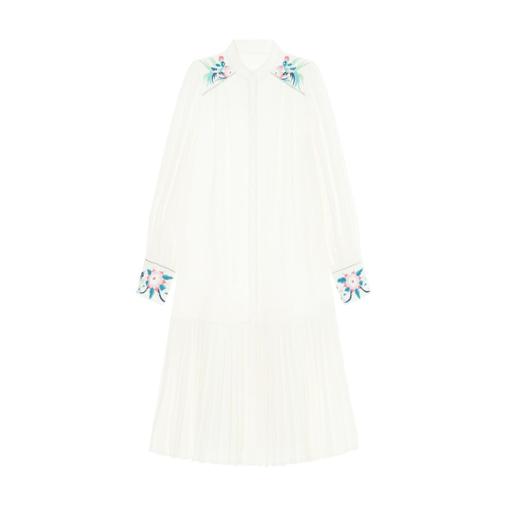 ASAYA5194 – Aurora Pleat Embroidered Dress 🌸💜