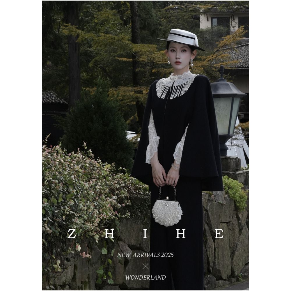 Wuyan Yihe Moyuan Yaji Heavy Industry Sheep Wool Particle Velvet Embroidered Cloak Coat jumpsuit image 1