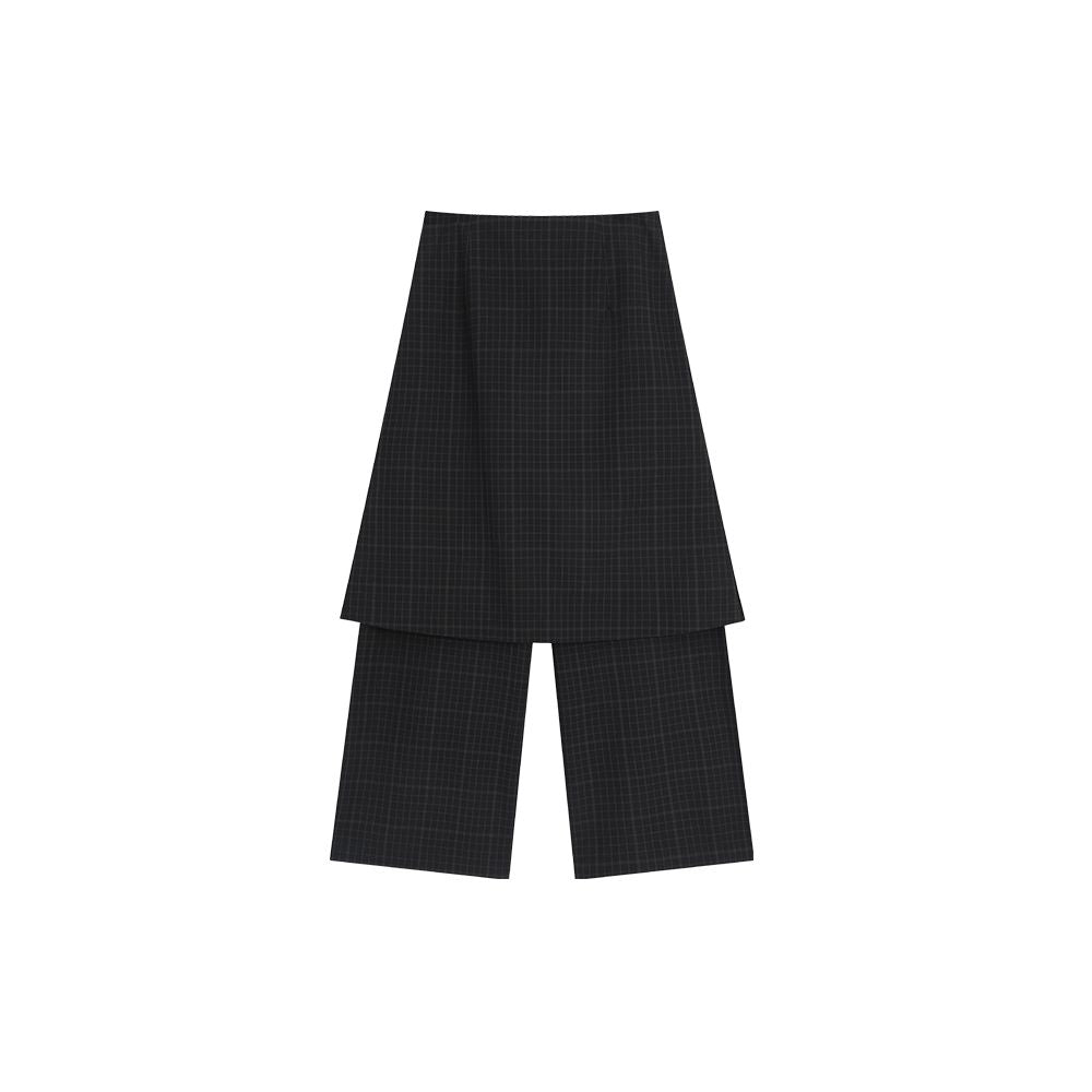 The Middle Notebook plaid Scarf Shirt plaid Pants Skirt Women s Set 2025 Autumn New Product image 7