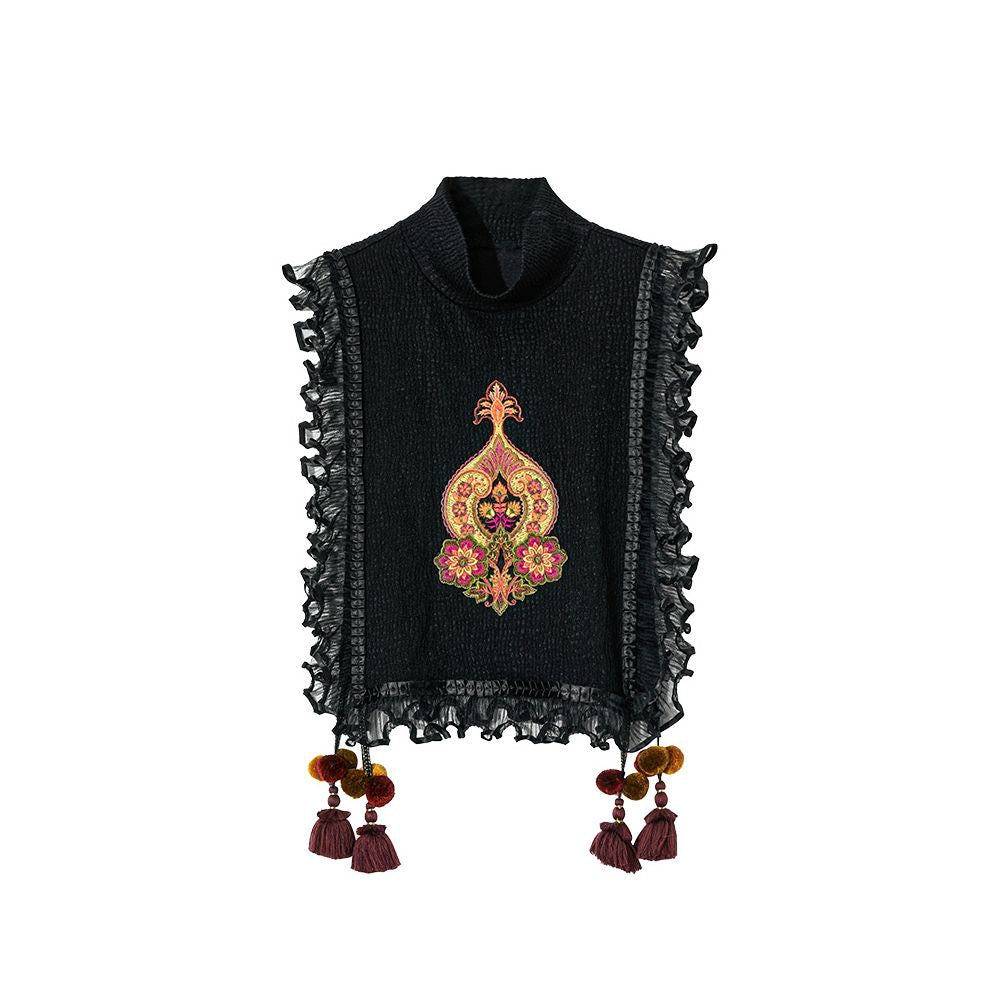 Jiqiu Guer New Chinese Style Vest High End Spring and Autumn Vest with Embroidered Tassels Ethnic Style Fashionable Resort Women image 5