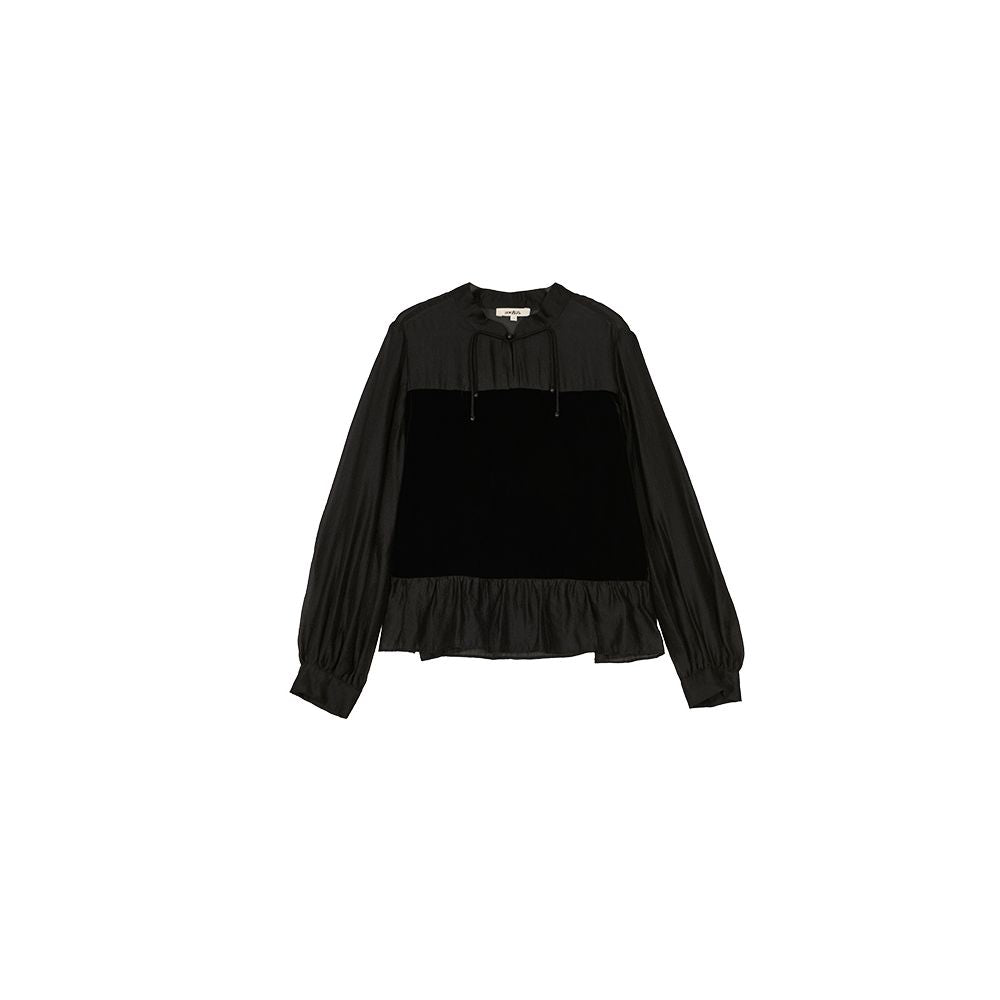 Jiqiu Guer Shunyu Velvet Top Chinese Style Stand Collar Retro Original New Chinese Style Autumn New Women s image 5