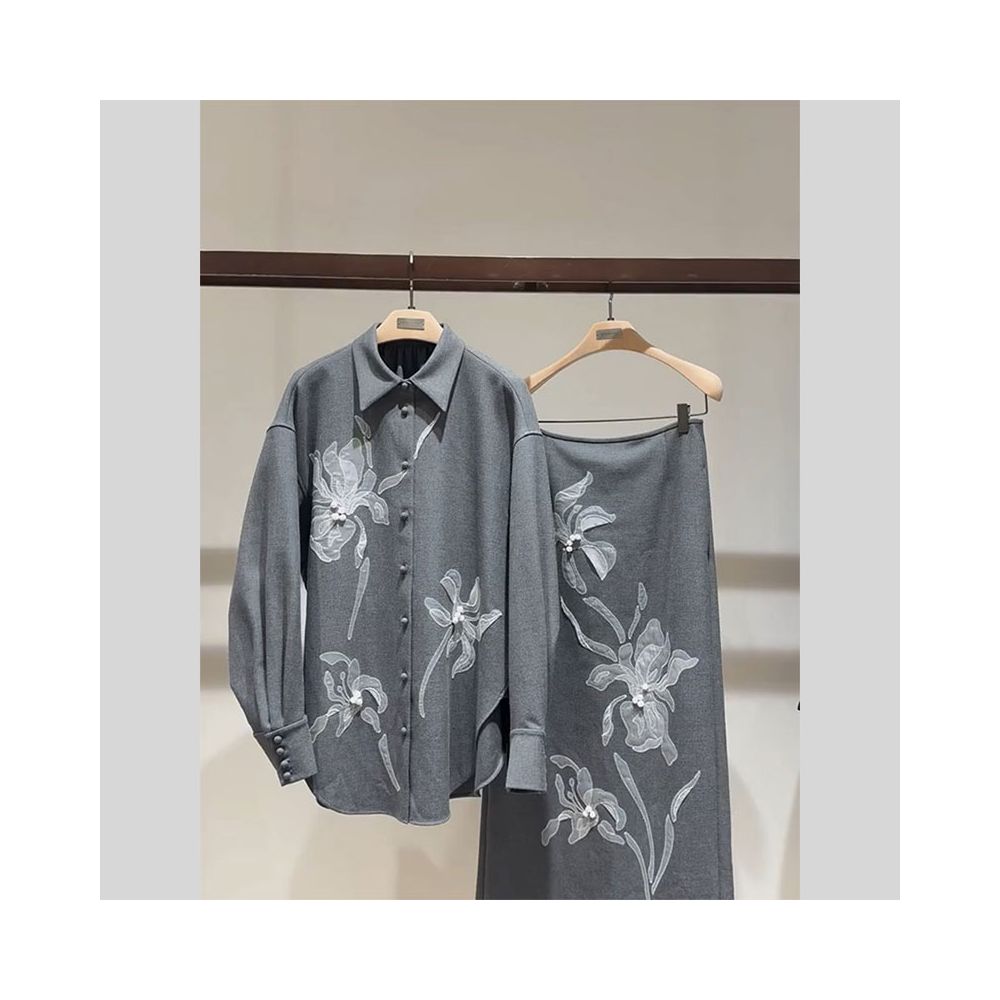 ASAYA5242 – Frosted Iris Embroidery Set ❄️🤍