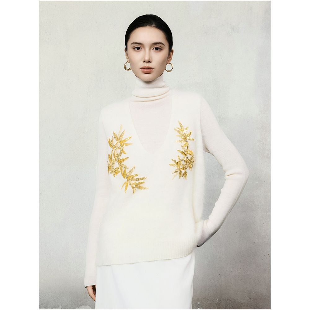 ASAYA5257 – Golden Bamboo Wool Vest ✨🎋