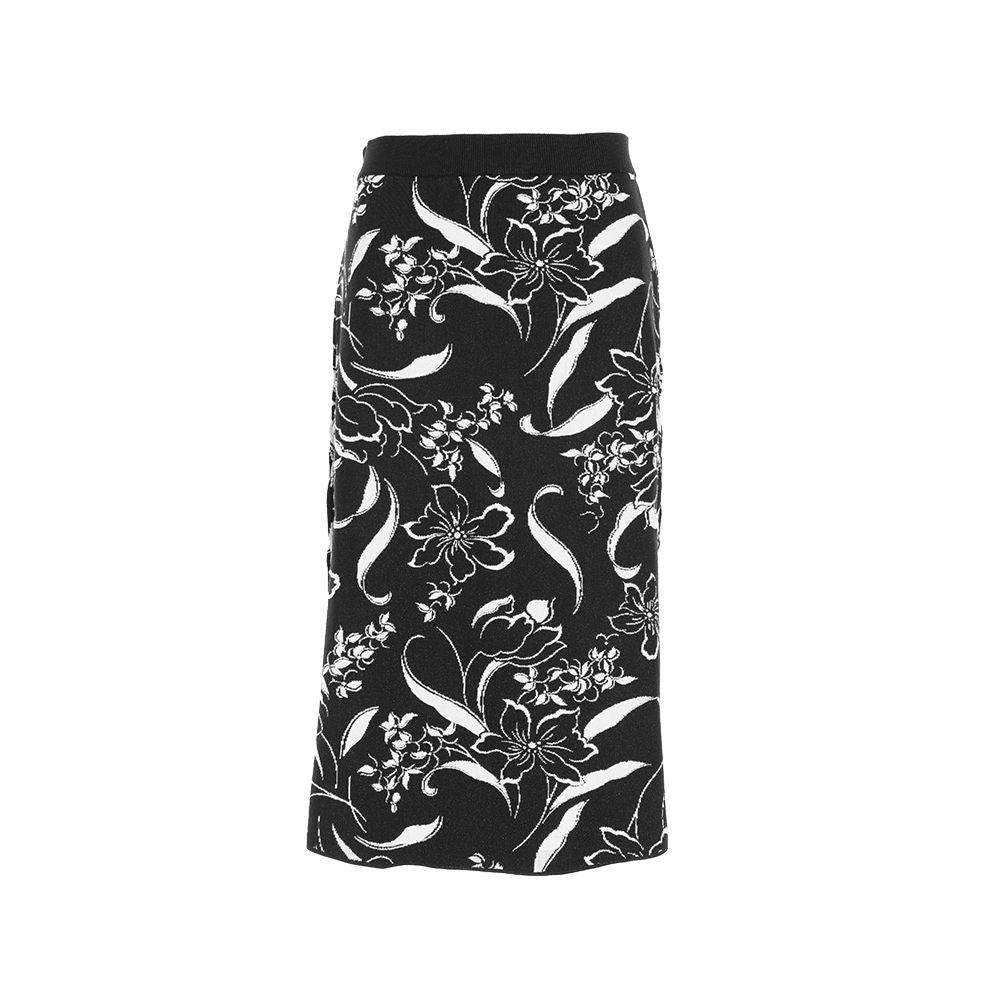 Yu Shuxin s same flower and tree deep knitted half skirt Chinese style jacquard A line skirt new Chinese style elastic waist half skirt image 8