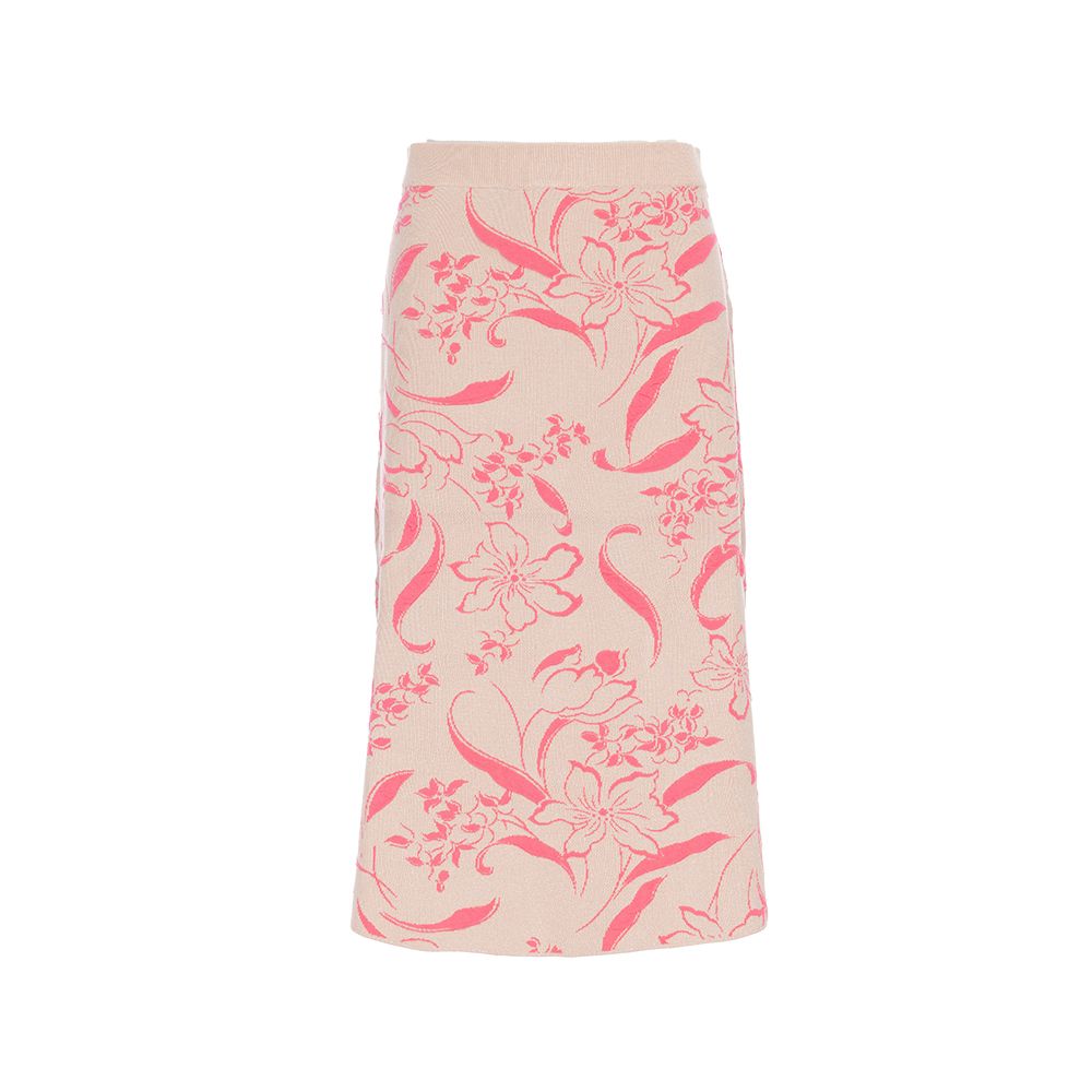 Yu Shuxin s same flower and tree deep knitted half skirt Chinese style jacquard A line skirt new Chinese style elastic waist half skirt image 3