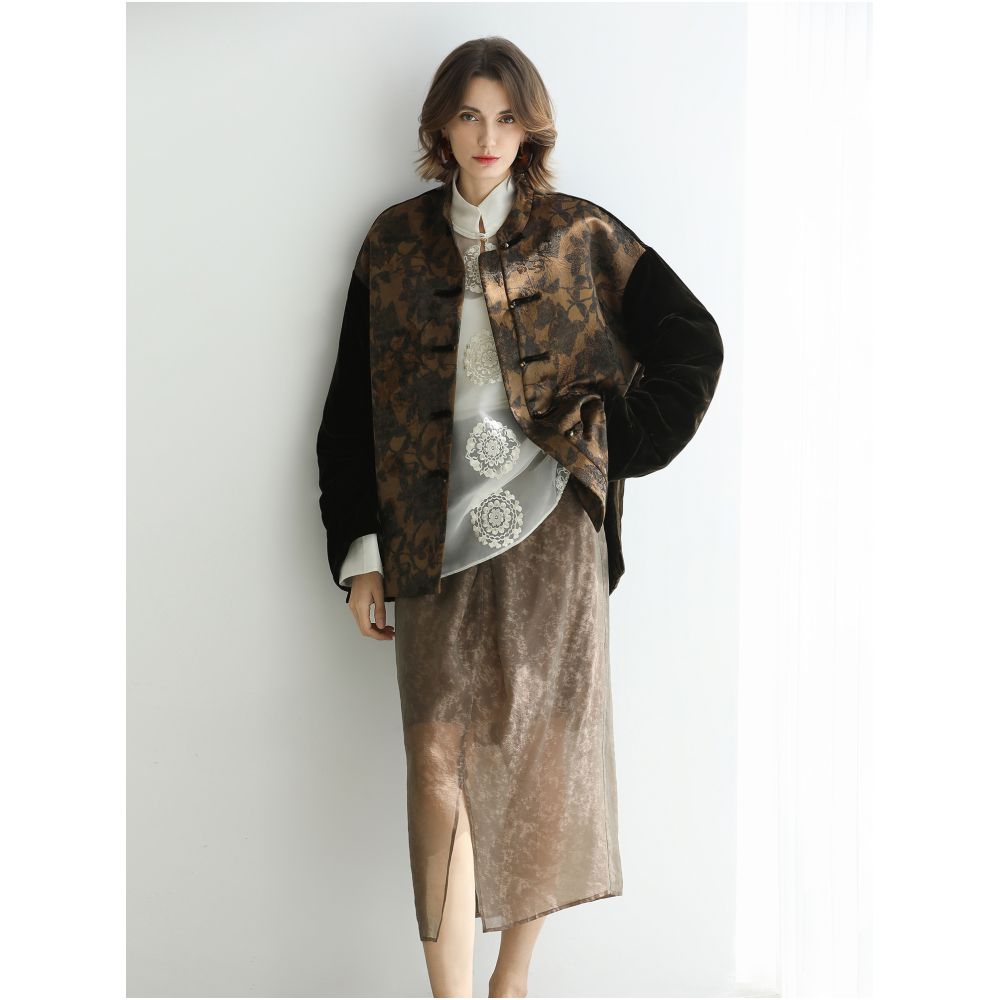 COCOBELLA New Chinese White Embroidered Shirt Women s Chinese Style Stand up Collar Micro Transparent Inner Top SR3228 image 3