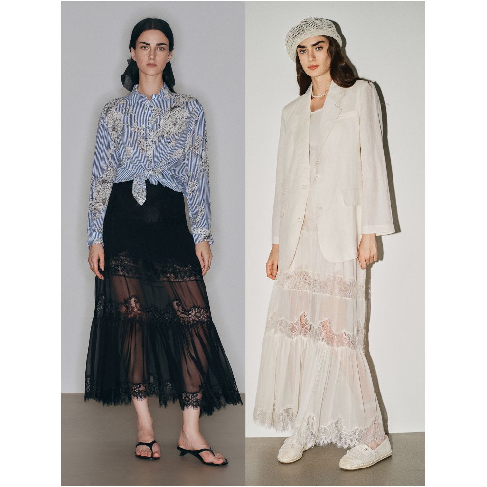 Little Insect Ethereal White Moonlight Dress with Hollowed out Lace and 3D Embossed Texture 100 Mulberry Silk Slimming Long Skirt image 3