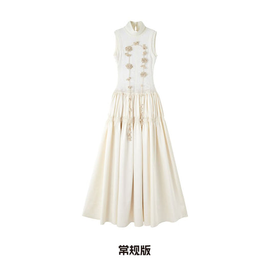 ASAYA5310 – Enchanted Rosette Satin Gown ✨🌙