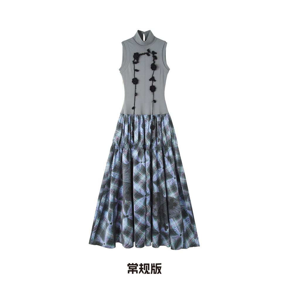 ASAYA5310 – Enchanted Rosette Satin Gown ✨🌙