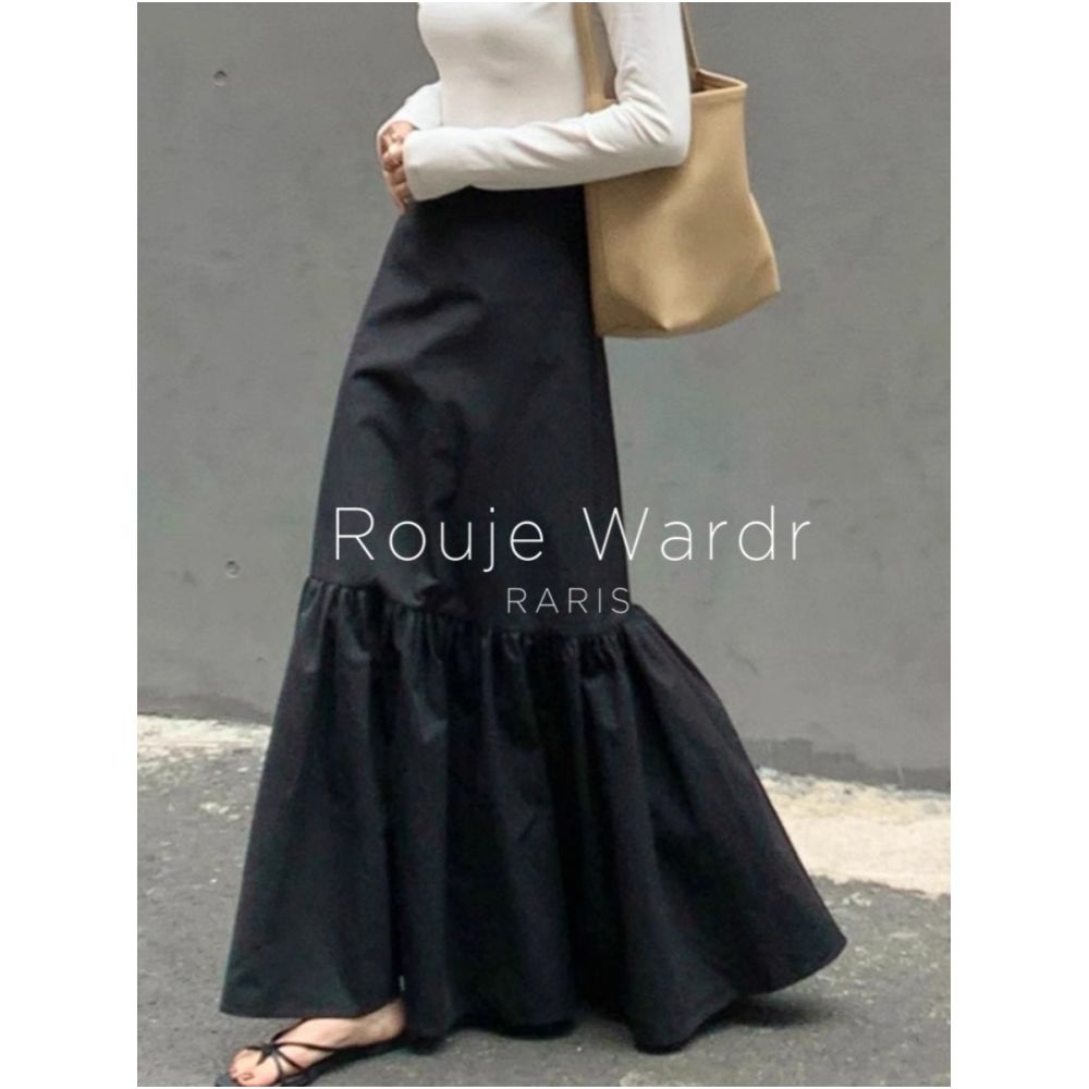 Rouje Wardr French Retro Fish Tail High Waist Bag Hip Skirt for Women s Spring and Summer High End A Word Half length Skirt image 0