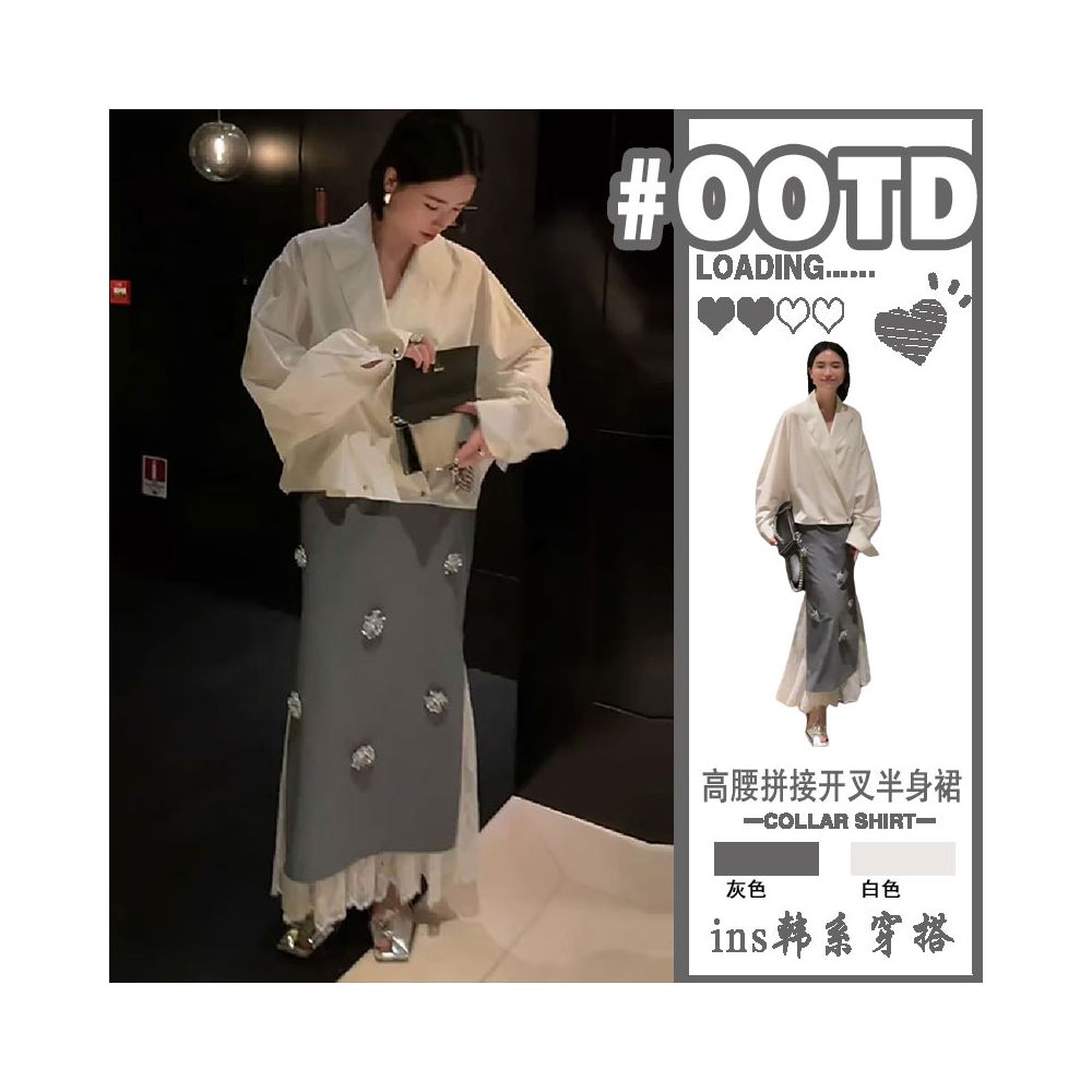 ASAYA5321 – Sculpted Bloom Layered Set 🤍✨