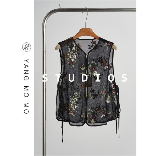 ASAYA5362 – Noir Garden Sheer Embroidery Set 🖤🌹