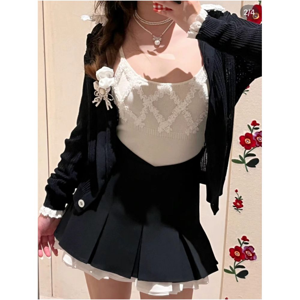 SST Advanced Edition Pure Desire Girl Lace Ribbon Knitted jumpsuit Strap image 1