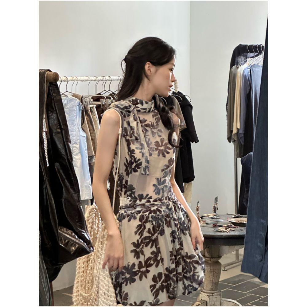 Ti Ti Mo Yun Original Rotten Fleece New Chinese Style Improved Set Chinese Style Two Piece Set Niche Half Skirt image 0