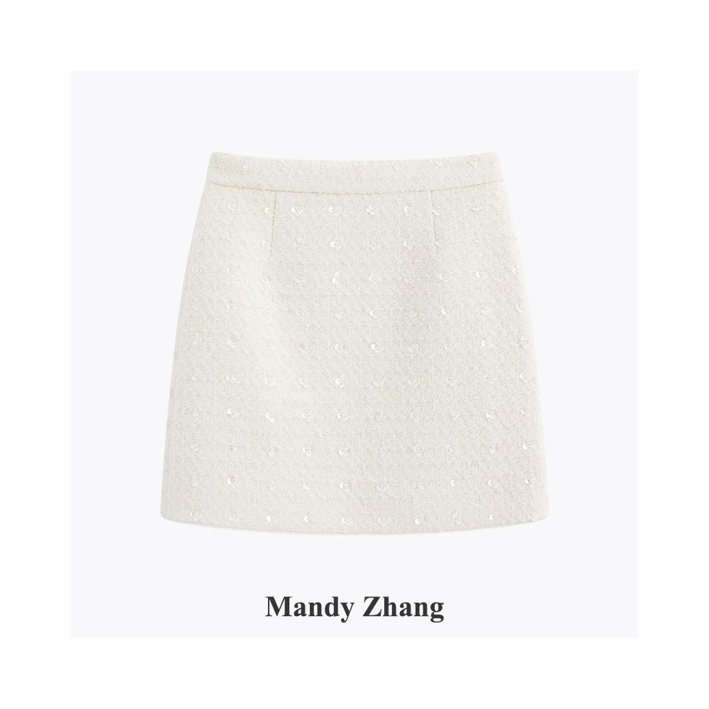 ASAYA5420 – Ivory Pearl Tweed Set ❄️✨